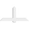 Ekena Millwork Eugene Architectural Grade PVC Gable Bracket, 60"W x 30"H x 6"D x 6"F, 12/12 Pitch GBP060X30X0606EUG00 - alternate 3